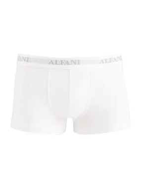 Men's 5 Pairs Brand Logo Printed Trunks Set,White