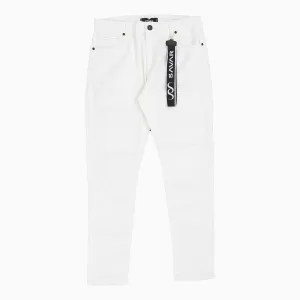 Men's Basic White Denim Pant