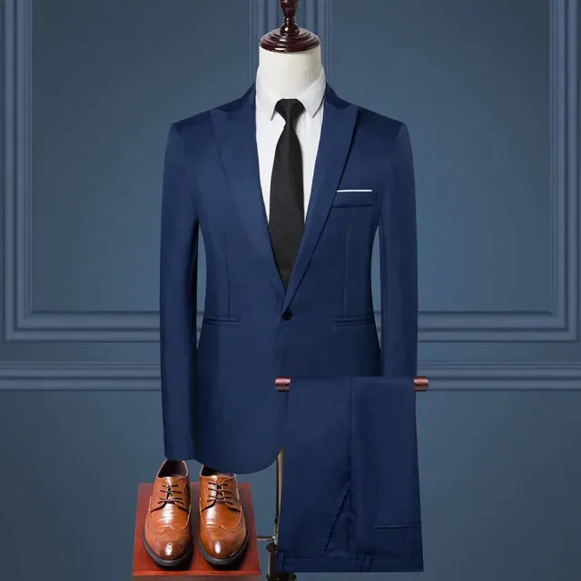 Men's Elegant Wedding Suit Set: Blazers, Vest, Pants - Formal 2024 Outfit