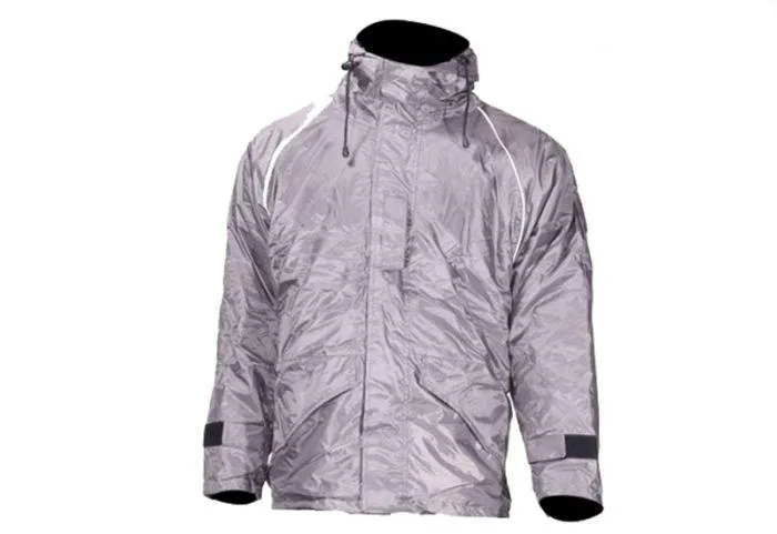 Mens Grey Textile Jacket With Hood, MJ4000-GRAY-DL