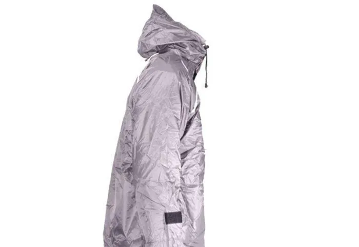 Mens Grey Textile Jacket With Hood, MJ4000-GRAY-DL