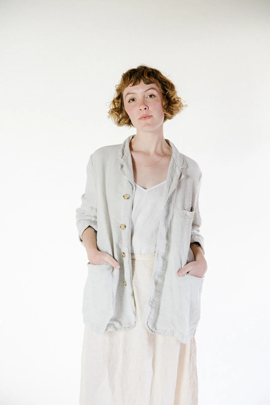 Metta - Dominique Blazer - Mid Weight Linen