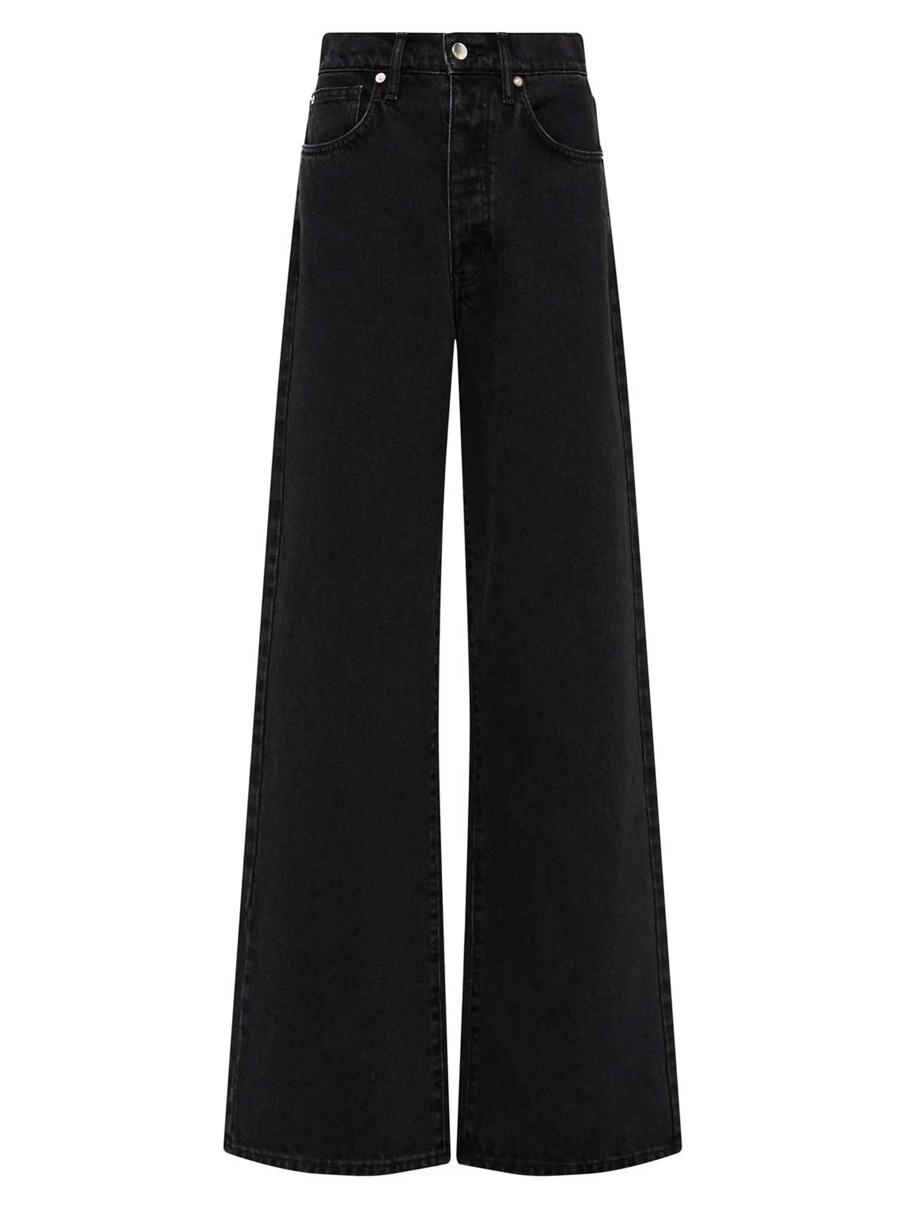 Mid Rise Wide Leg Jean