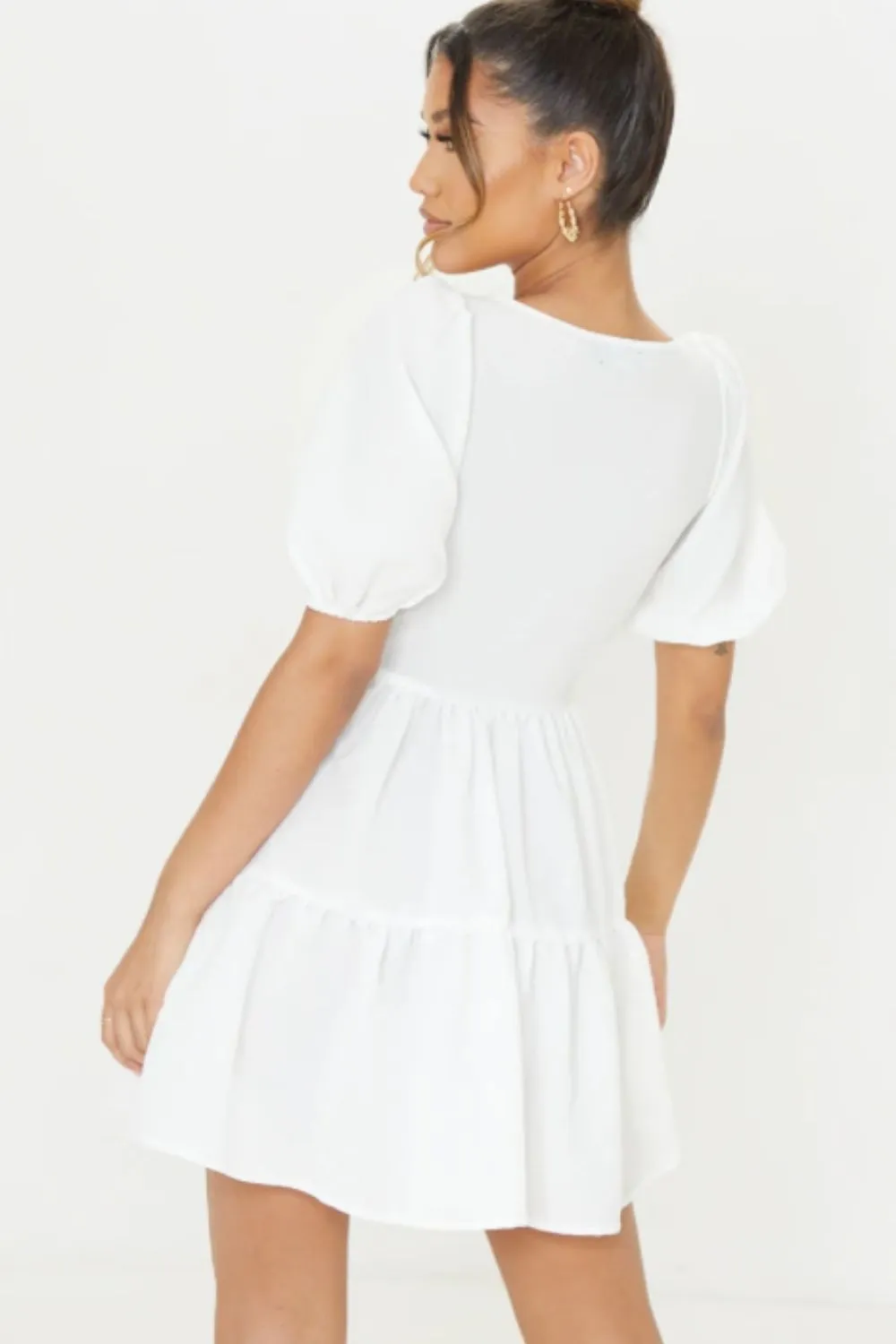 Milkmaid White Mini Dress