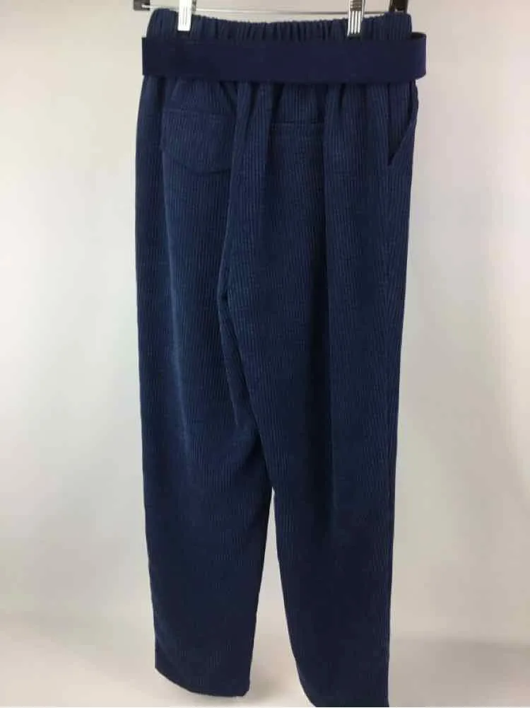 Molly Bracken Women Size S/M Blue NWT corduroy Wide Leg Pants