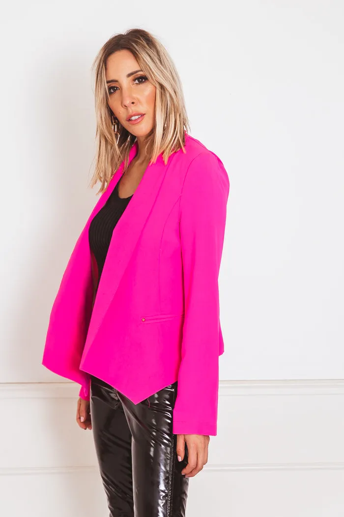 Neon Fuchsia Blazer