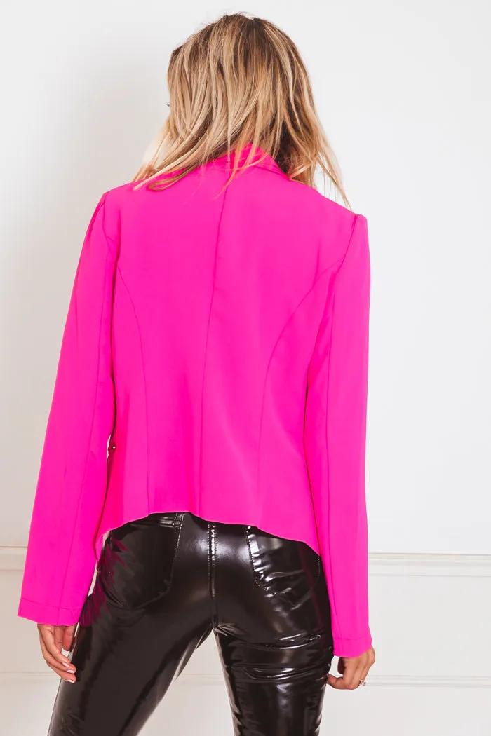 Neon Fuchsia Blazer