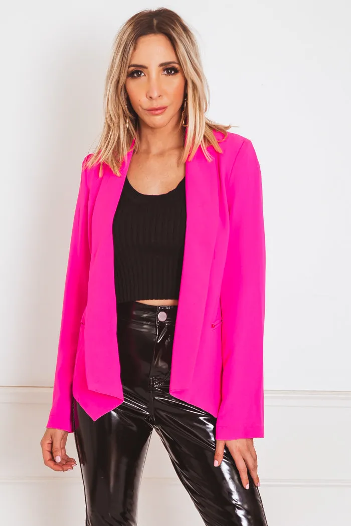 Neon Fuchsia Blazer