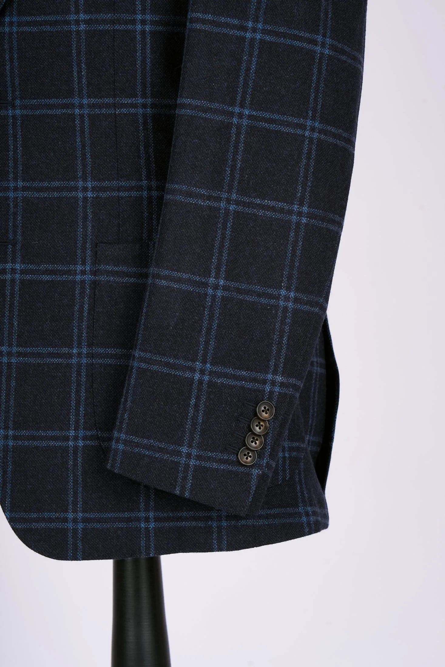 New Suitsupply Havana Navy Check Pure Wool Flannel Blazer - Most Regular Sizes Available