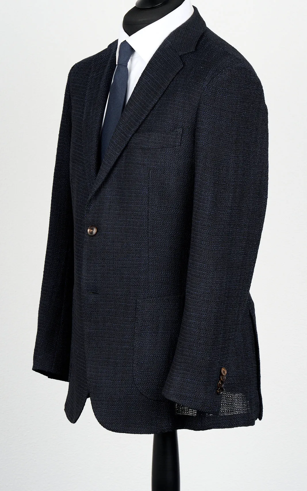 New Suitsupply Lazio Navy Blue Giro Inglese Wool and Silk Blazer - Size 40R and 40L