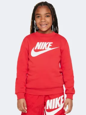 Nike Club Girls Lifestyle Sweatshirt Red/White