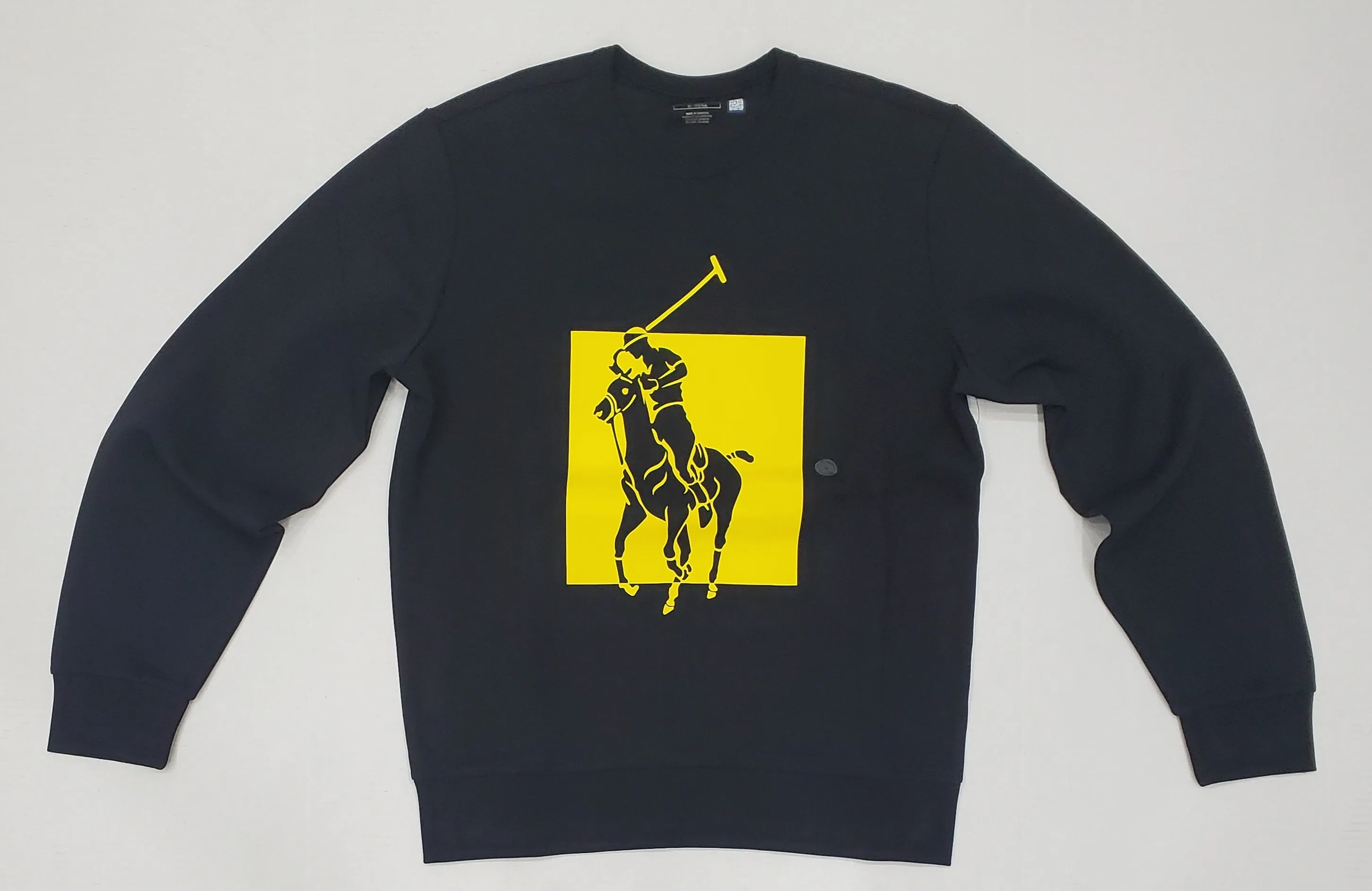 Nwt  Polo Ralph Lauren Black/Yellow Pony Sweater