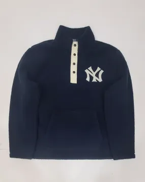 Nwt Polo Ralph Lauren Navy Yankees Fleece Pullover