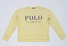 Nwt Polo Ralph Lauren Women's Yellow Polo Ralph Lauren Spellout Sweatshirt