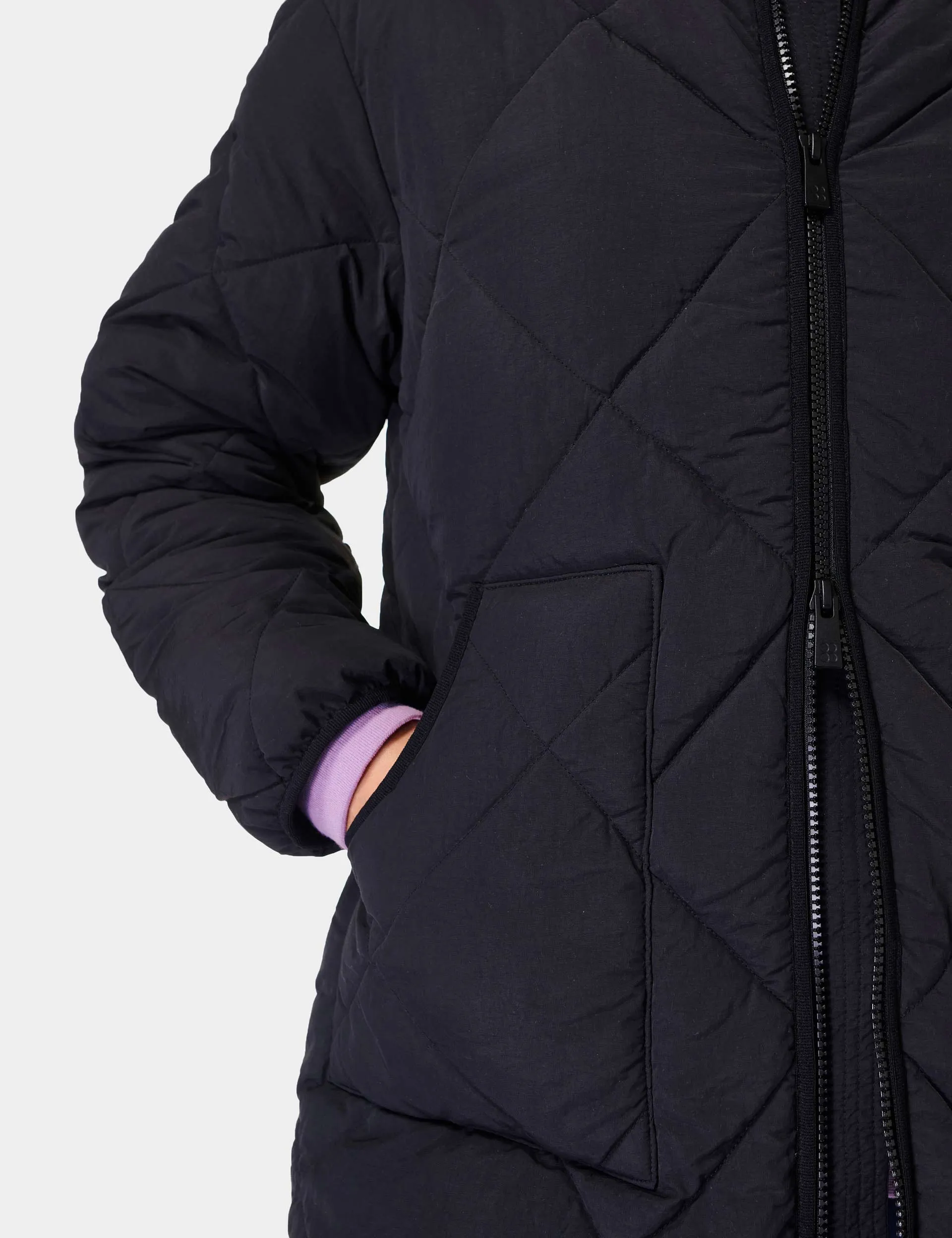 On The Move Quilted Jacket - Black