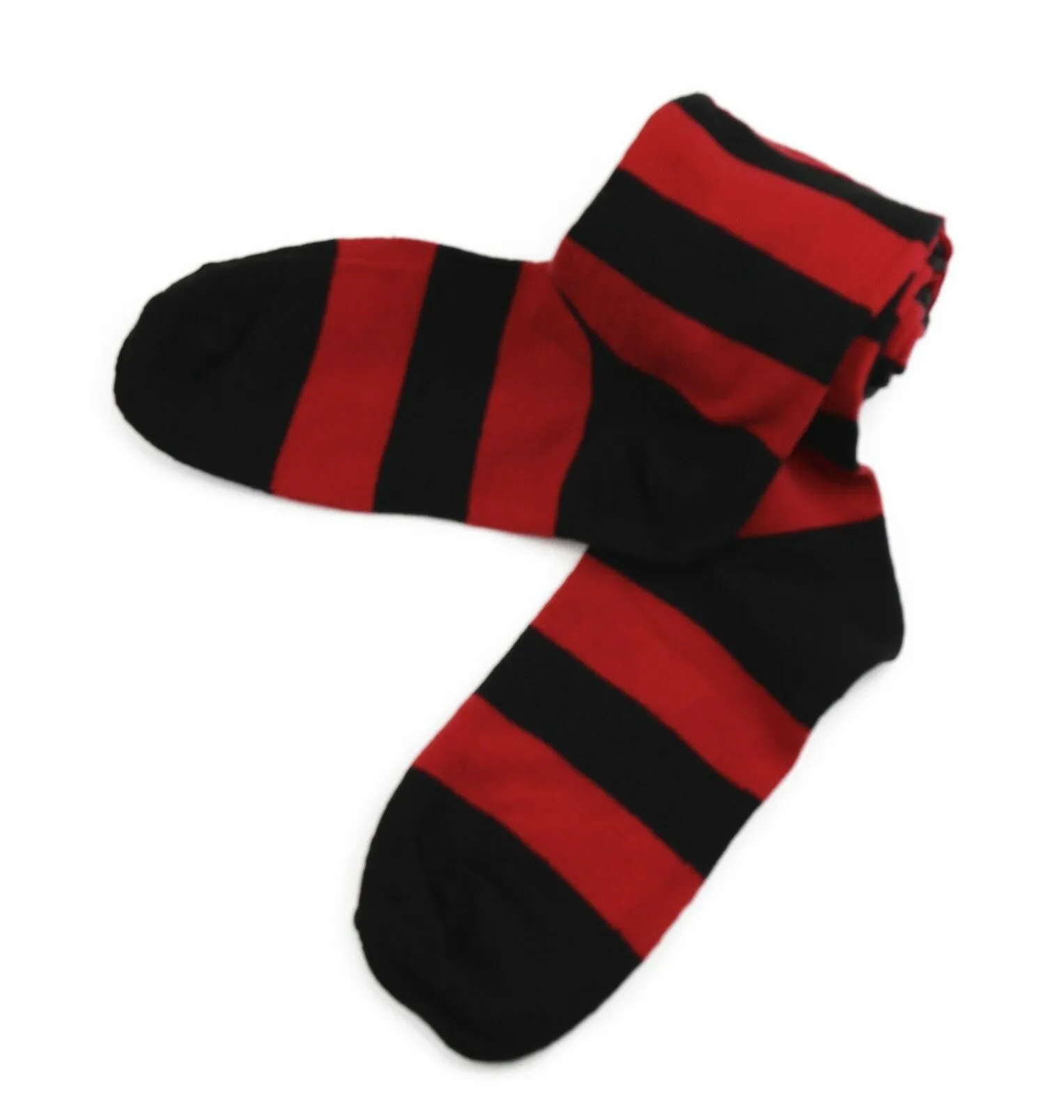 Over The Knee Socks Striped Stripe Costume Long Stockings Black White Red Blue