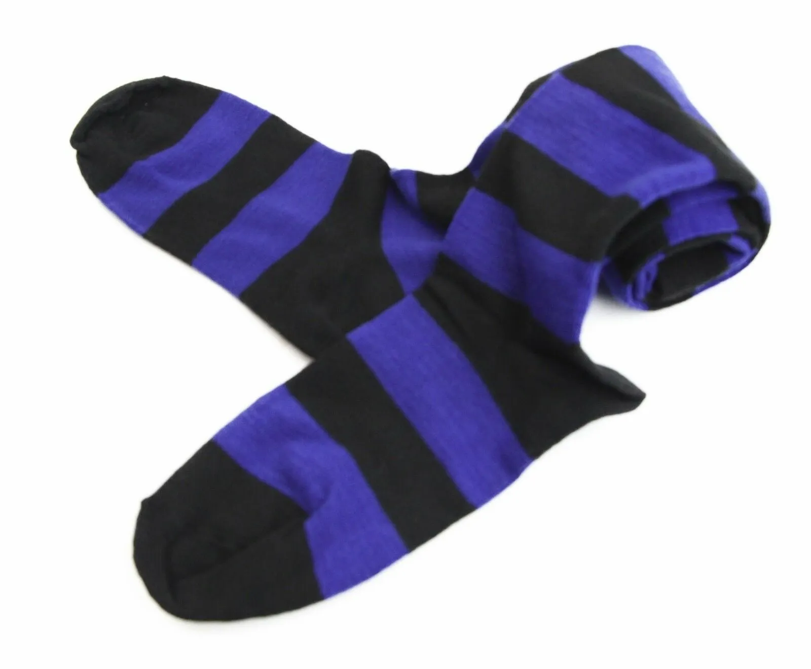 Over The Knee Socks Striped Stripe Costume Long Stockings Black White Red Blue