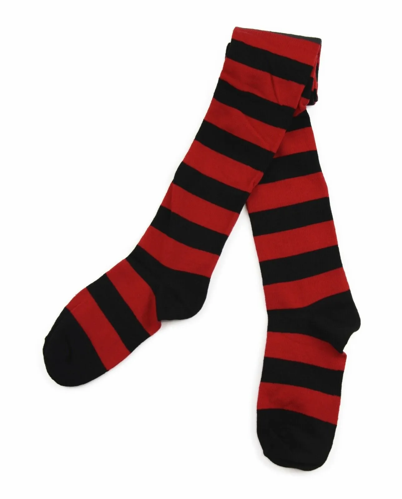 Over The Knee Socks Striped Stripe Costume Long Stockings Black White Red Blue