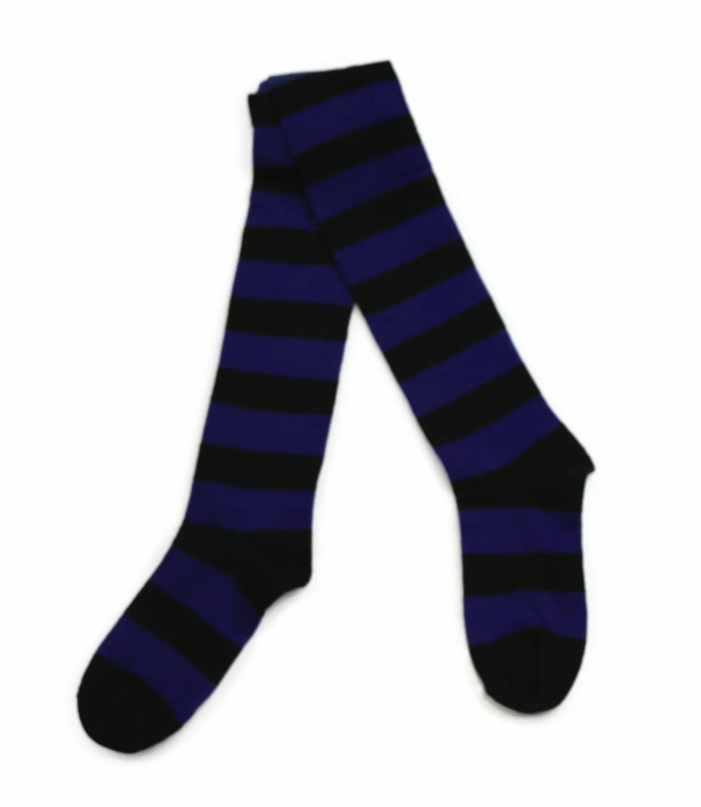 Over The Knee Socks Striped Stripe Costume Long Stockings Black White Red Blue