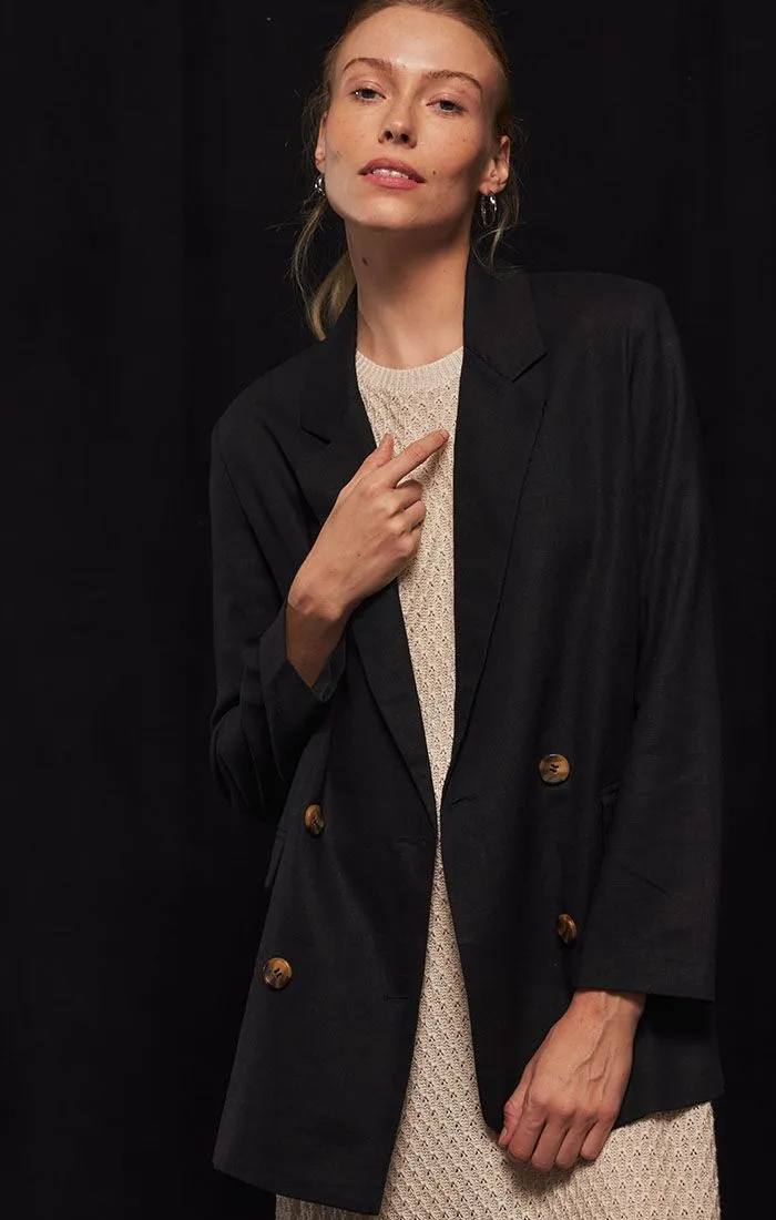 Oversize Linen Blazer