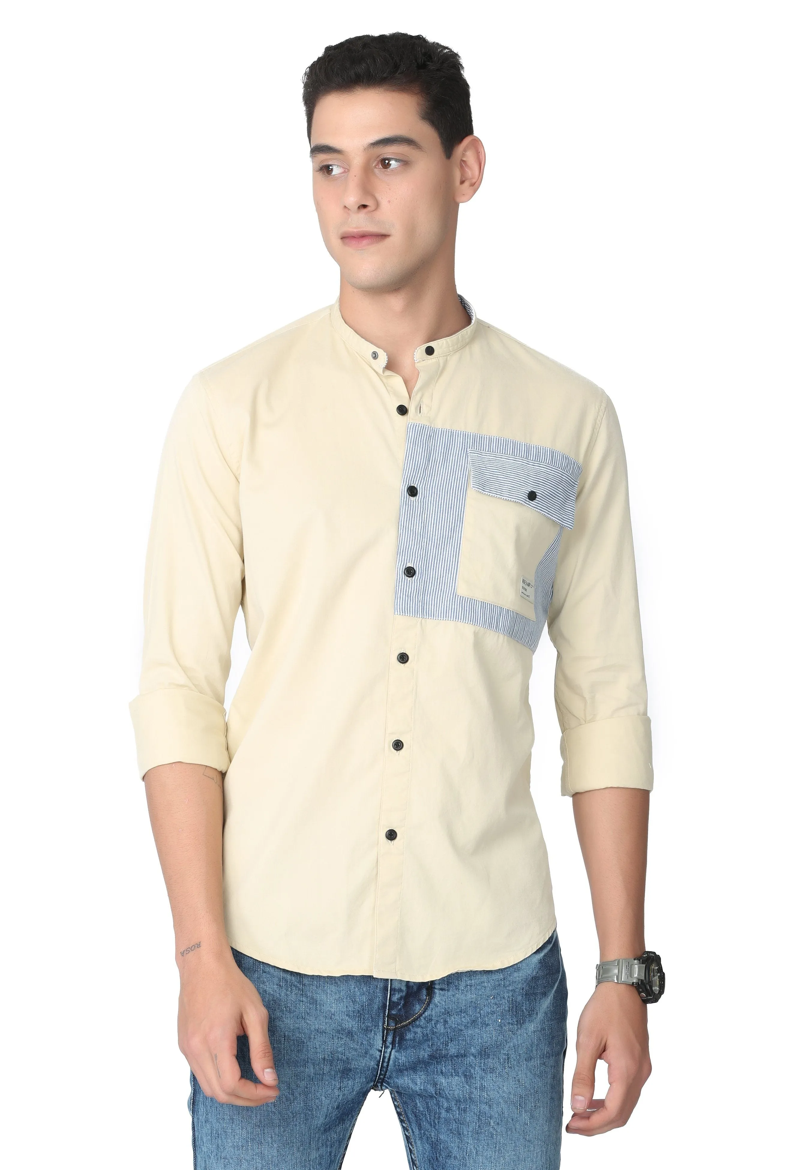 Pale Yellow Single Pocket