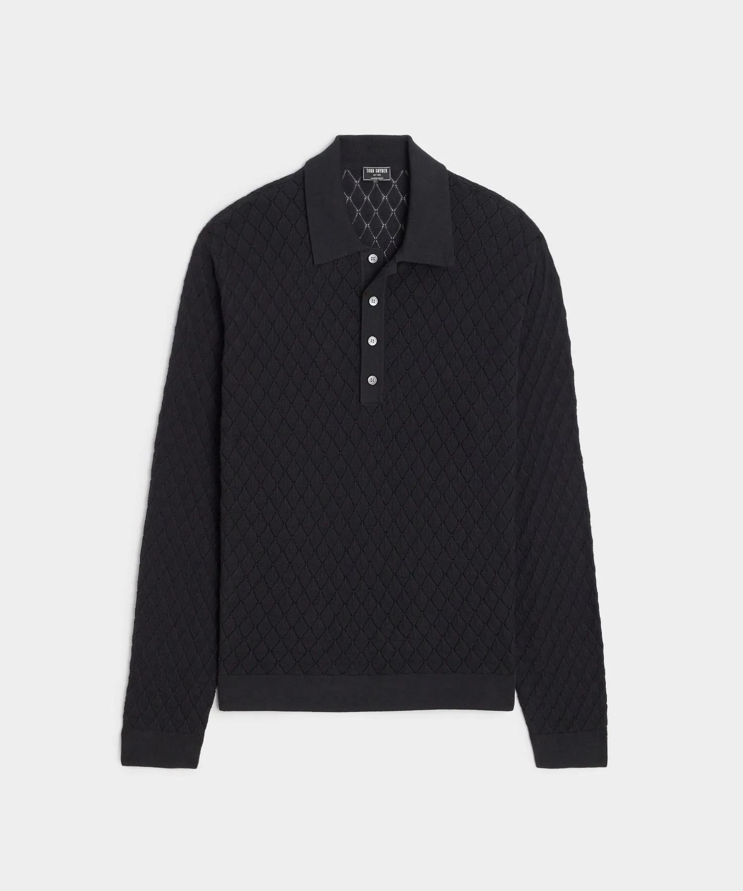 Palma Sweater Polo in Black