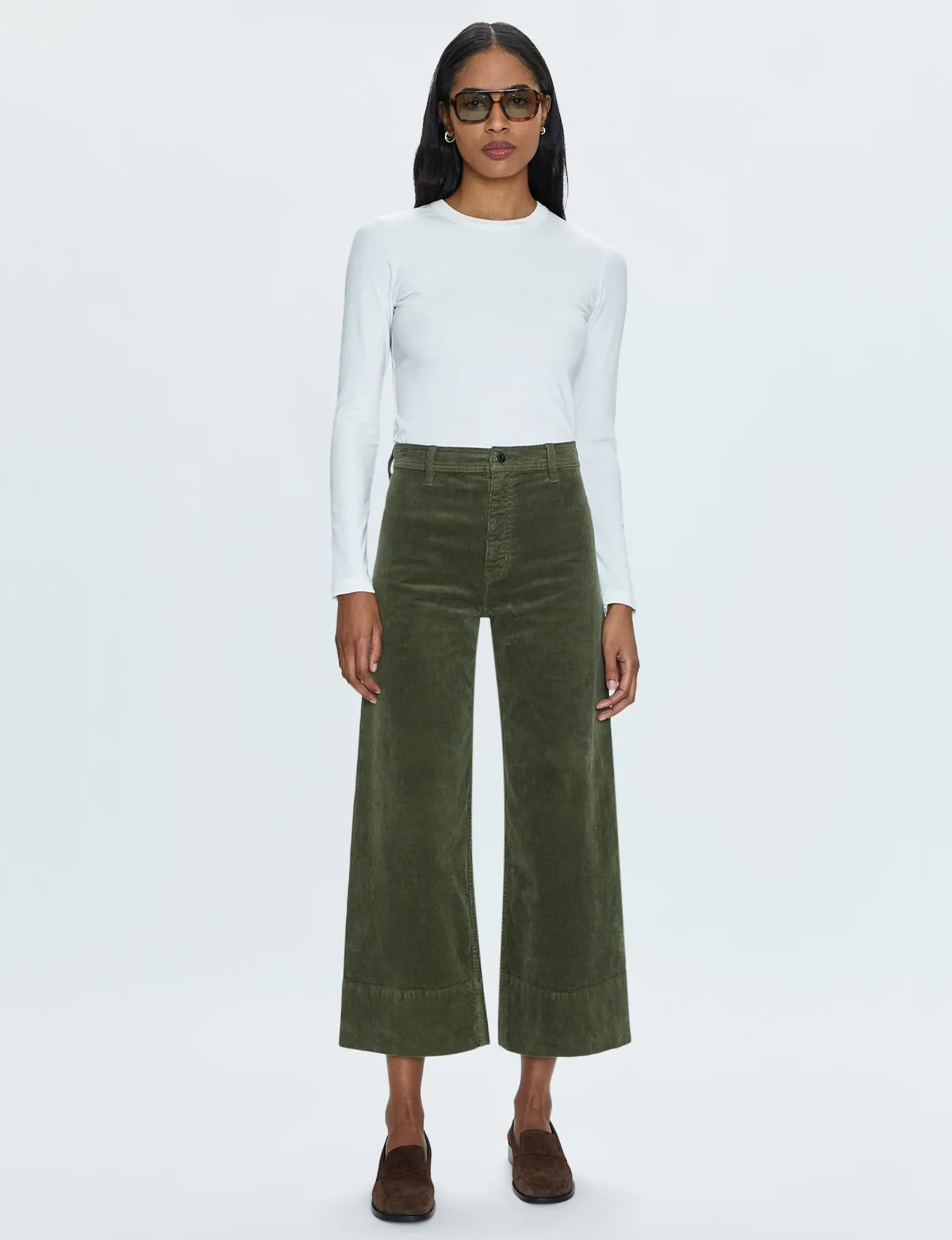 Penny Crop High Rise Wide Leg, Martini