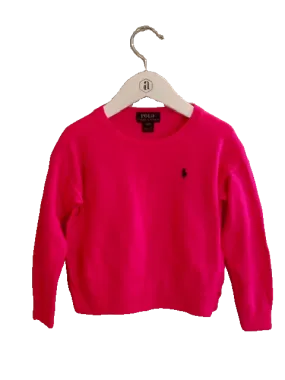 PINK POLO RALPH LAUREN SWEATER (4T)