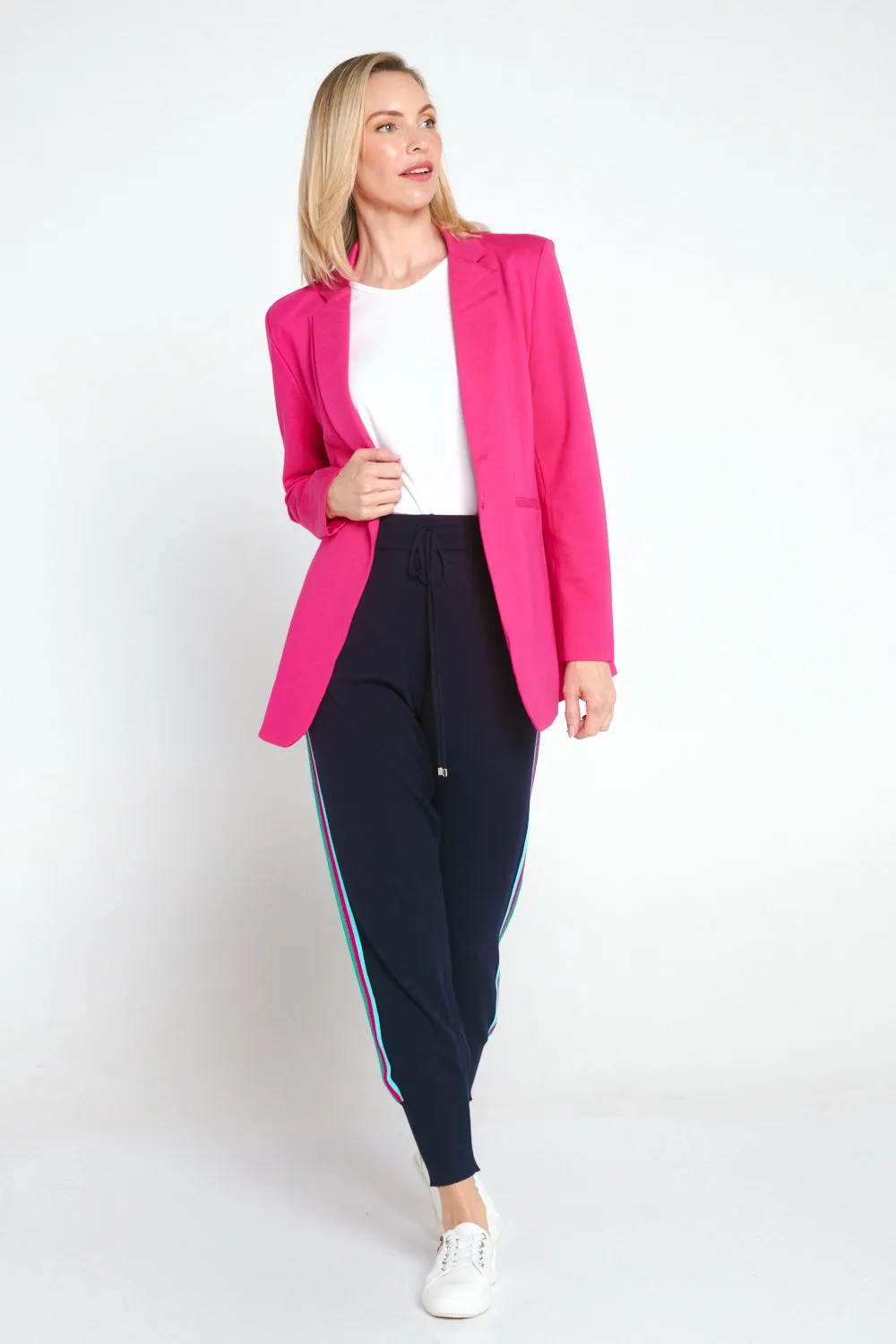 Portsea Stretch Blazer - Hot Pink