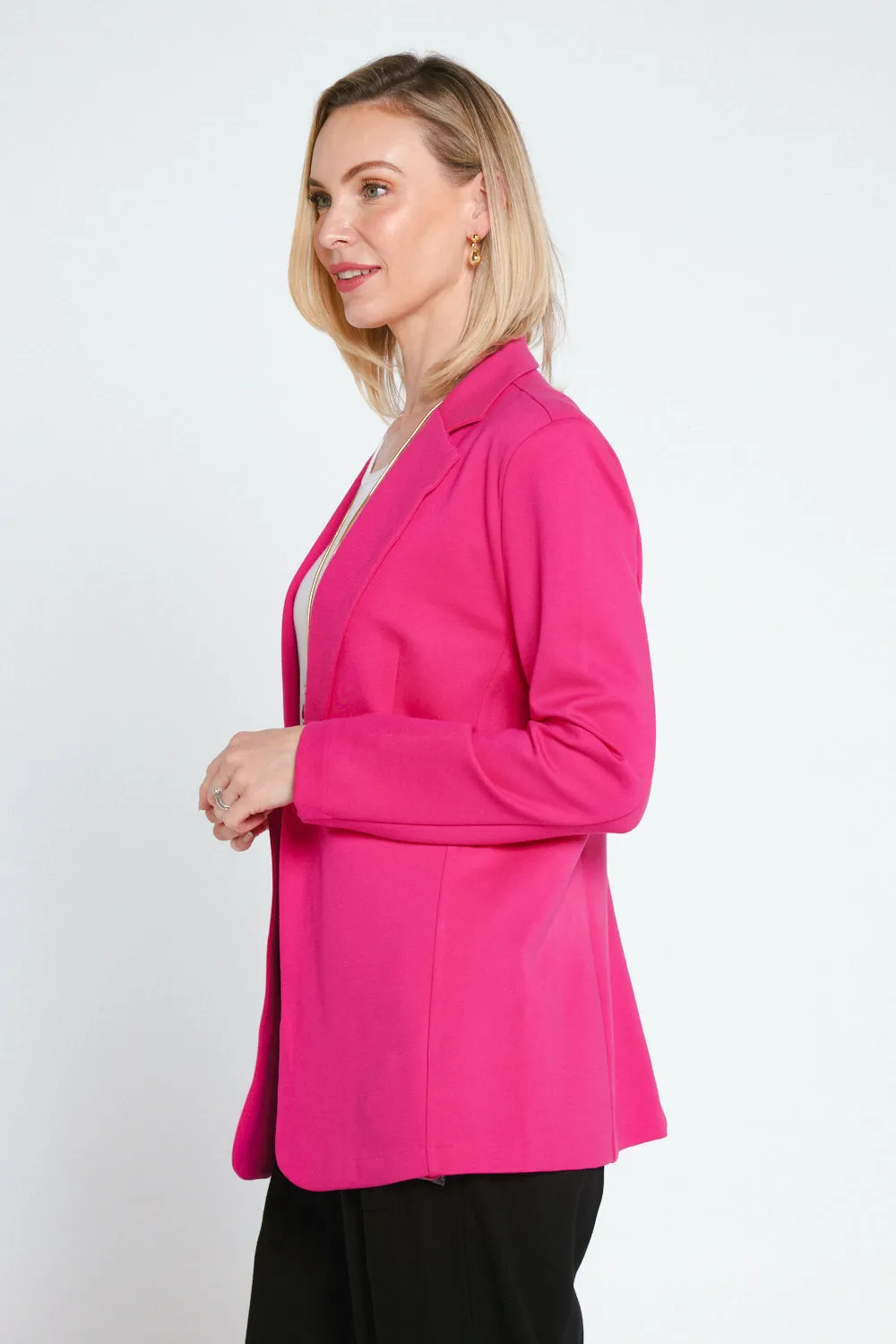 Portsea Stretch Blazer - Hot Pink