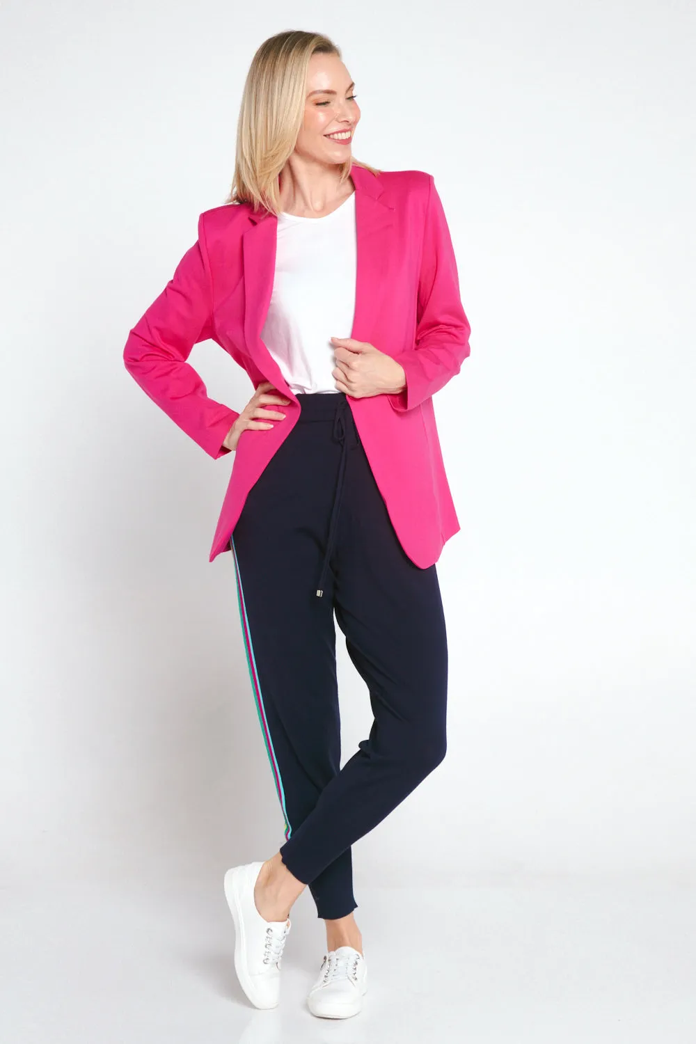 Portsea Stretch Blazer - Hot Pink