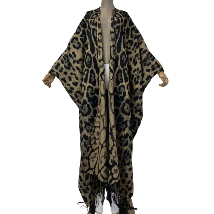 Pre Order:  Chic Leopard Maxi Cardigan  - WINI