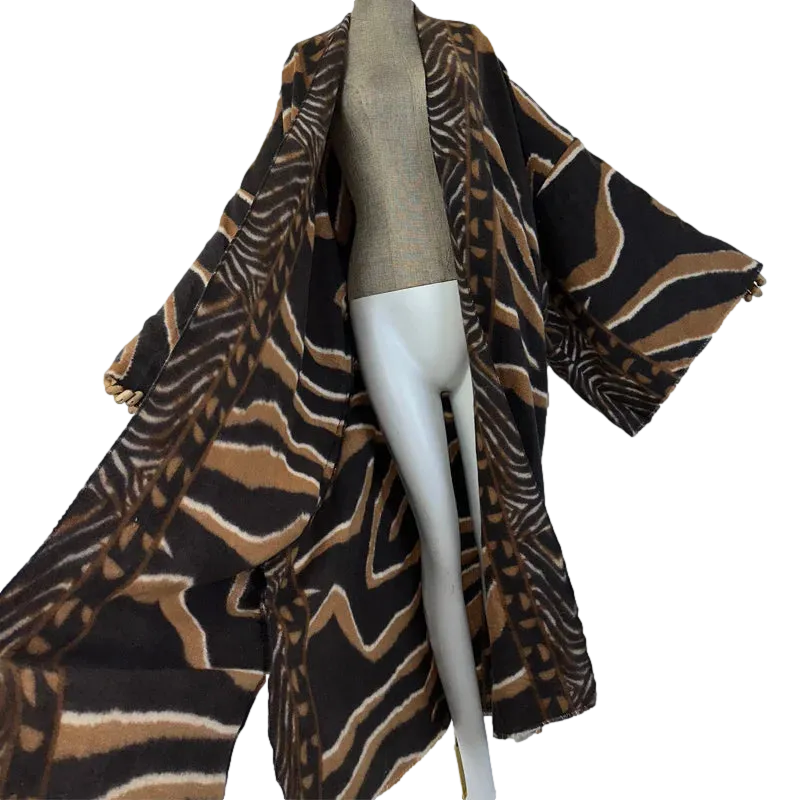 Pre Order:  Elegant Leopard Print Long Cardigan - WINI