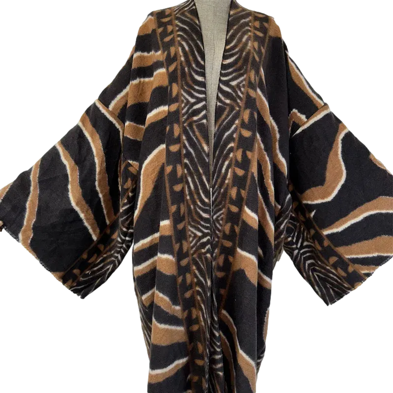 Pre Order:  Elegant Leopard Print Long Cardigan - WINI