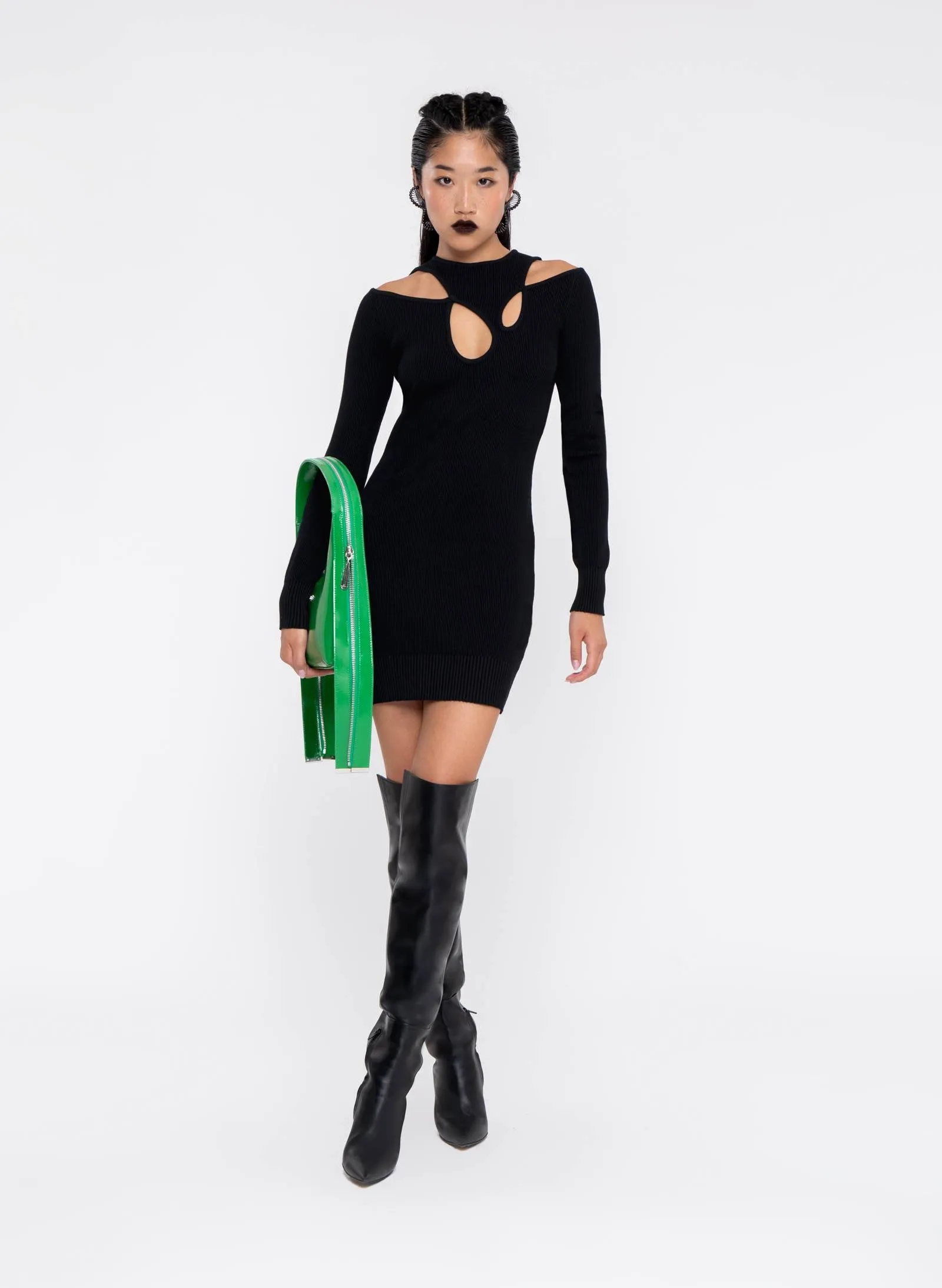 "DNA" Neckline Mini Dress