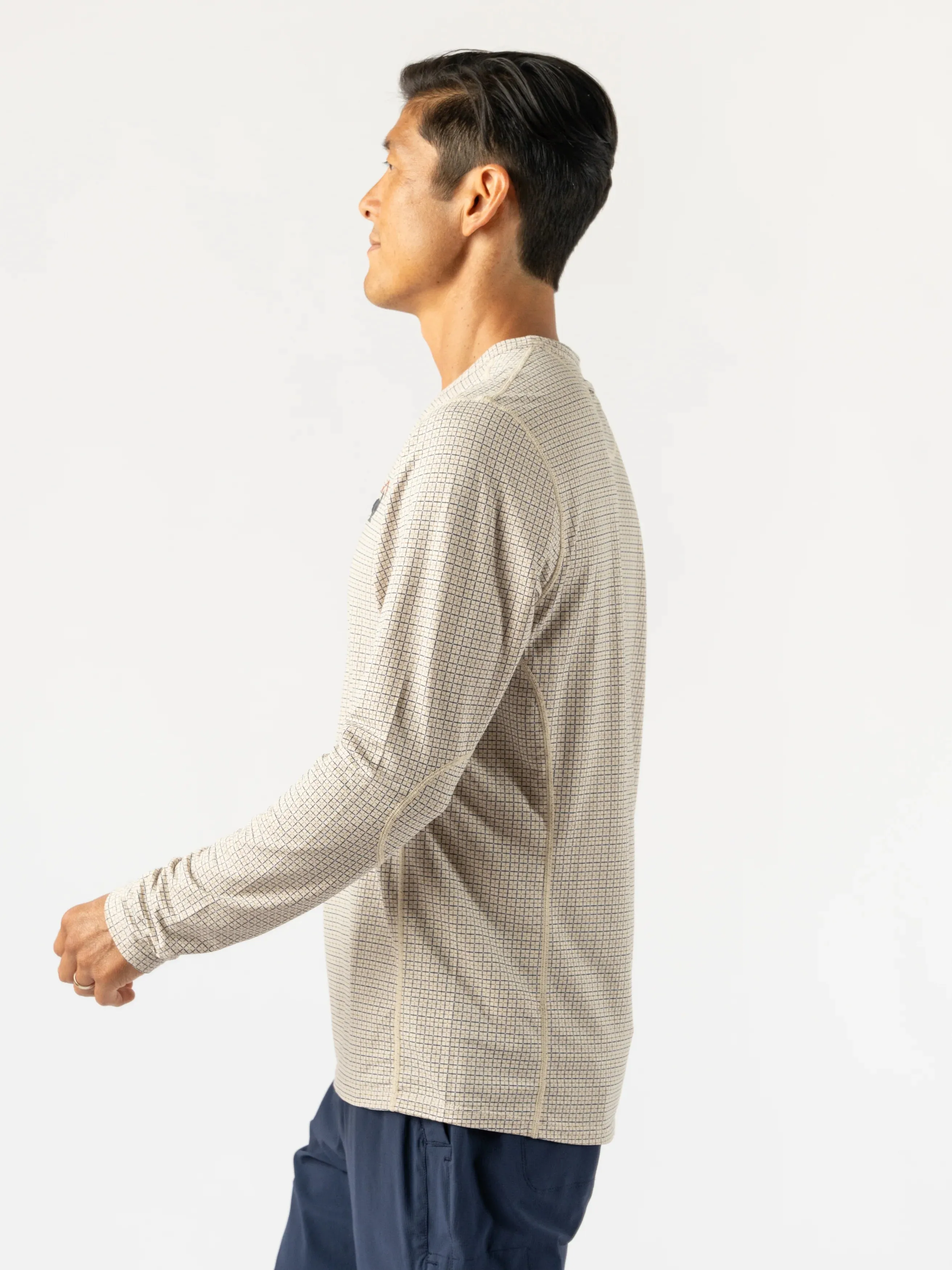 rabbit | Layer One Trail Long Sleeve | Men's | Oak Olive Plaid