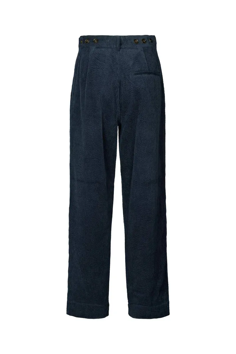 Rabens Saloner Corduroy Pants Carly Navy