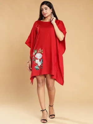 Red Rayon Kaftan - Red Dream