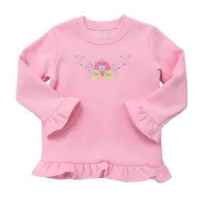 Ruffle Sweatshirt- Carriage