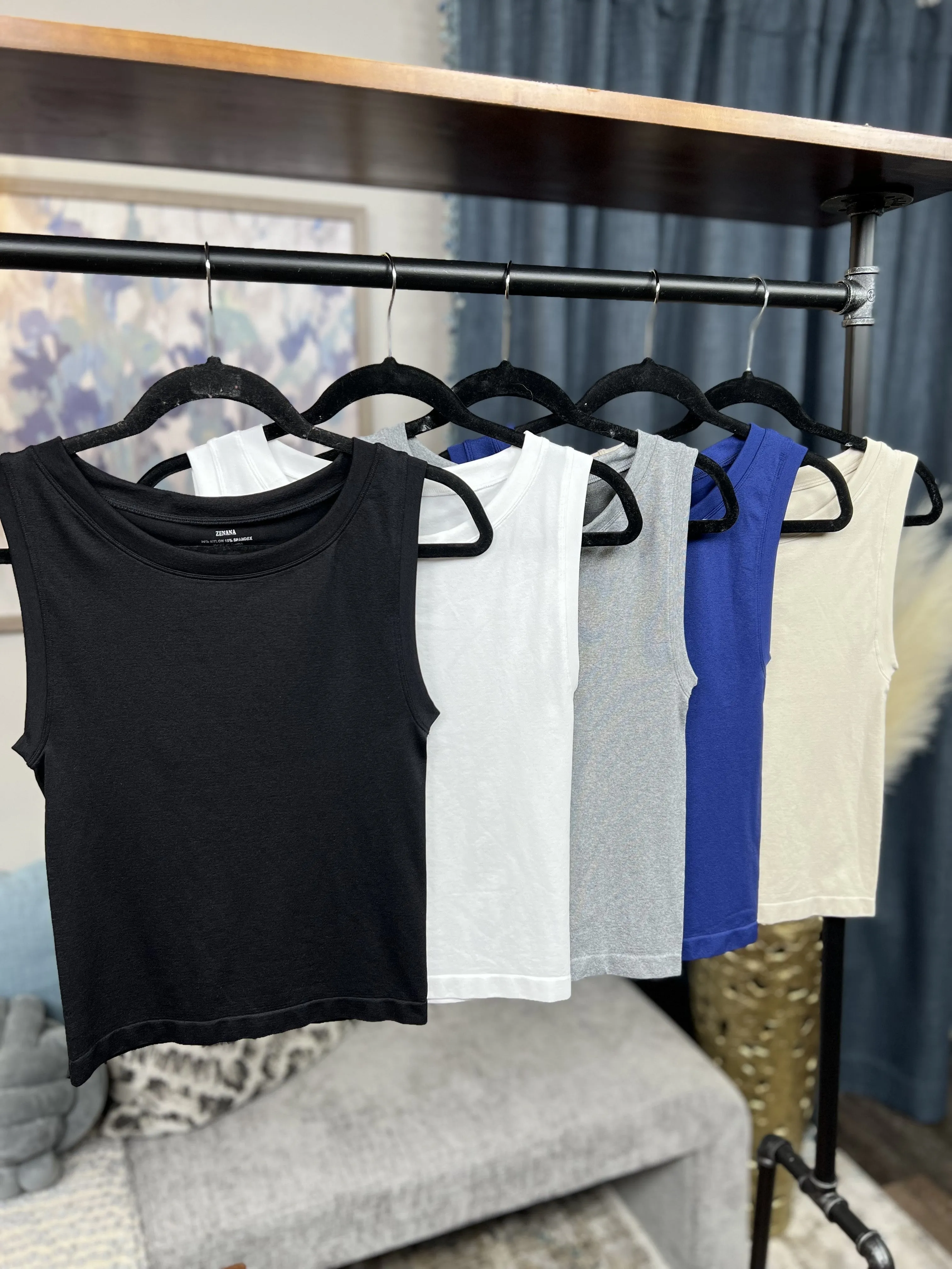 Seamless Round Neck Tank Top