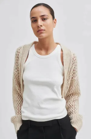 Second Female Tabita Knit Bolero in Moonbeam