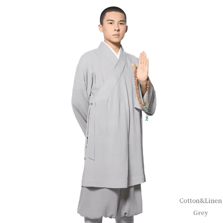 Shaolin Monk Arhat Robe&Pants (Kung Fu Uniform)