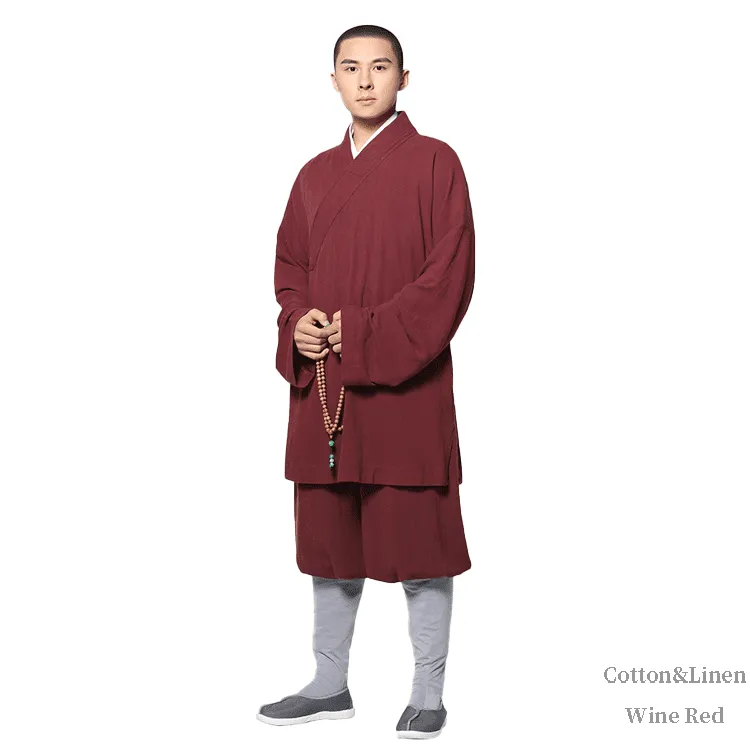 Shaolin Monk Arhat Robe&Pants (Kung Fu Uniform)