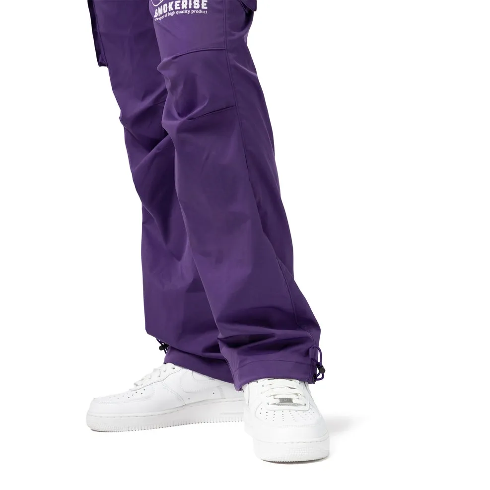 Slouched Straight Pants - Muted Purple