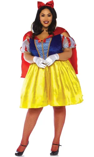 Snow White Womens Classic Plus Size Fairytale Costume