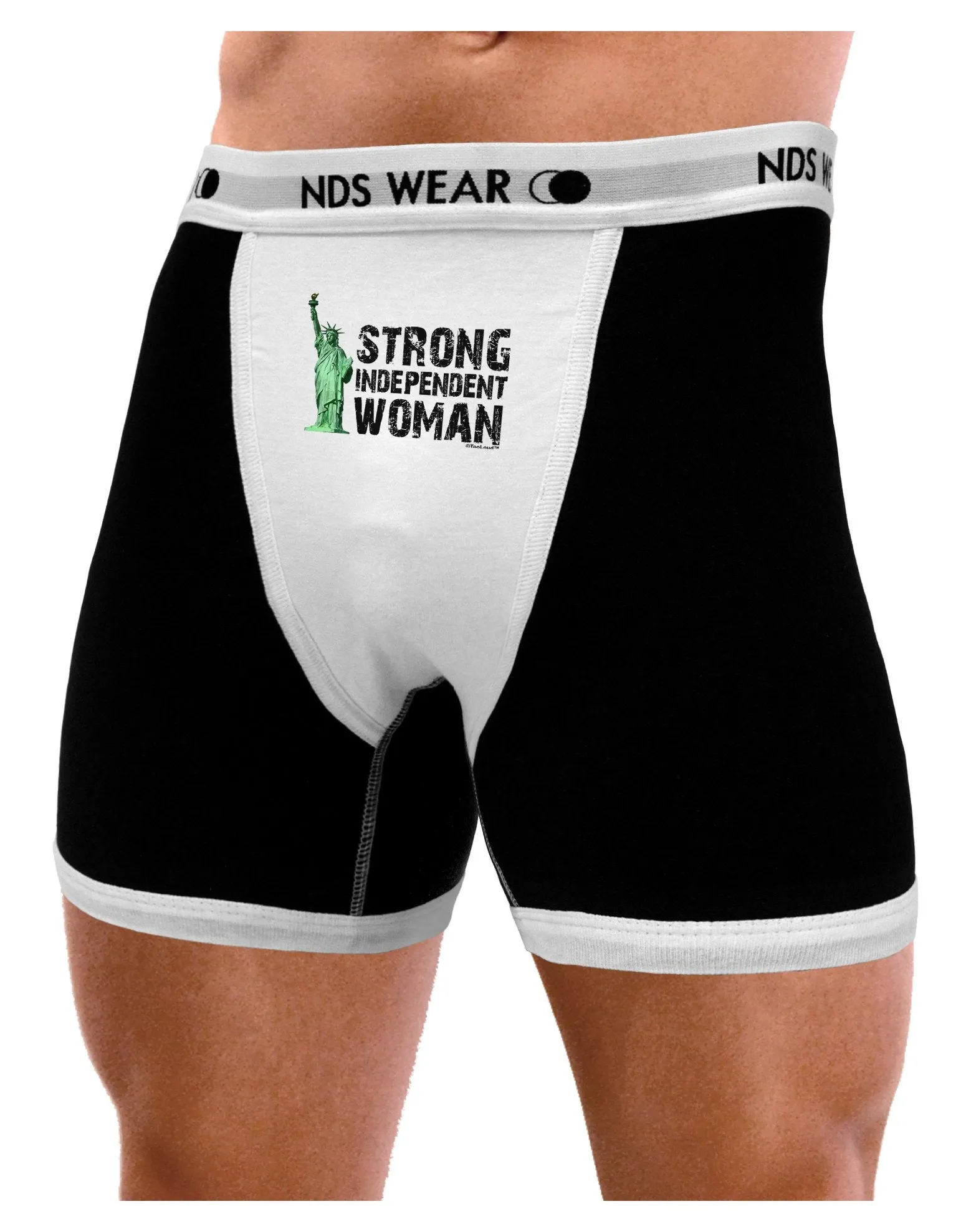 Statue of Liberty Strong Woman Mens Boxer Brief Underwear