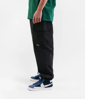 Stussy Solid Taped Seam Cargo Pants - Black