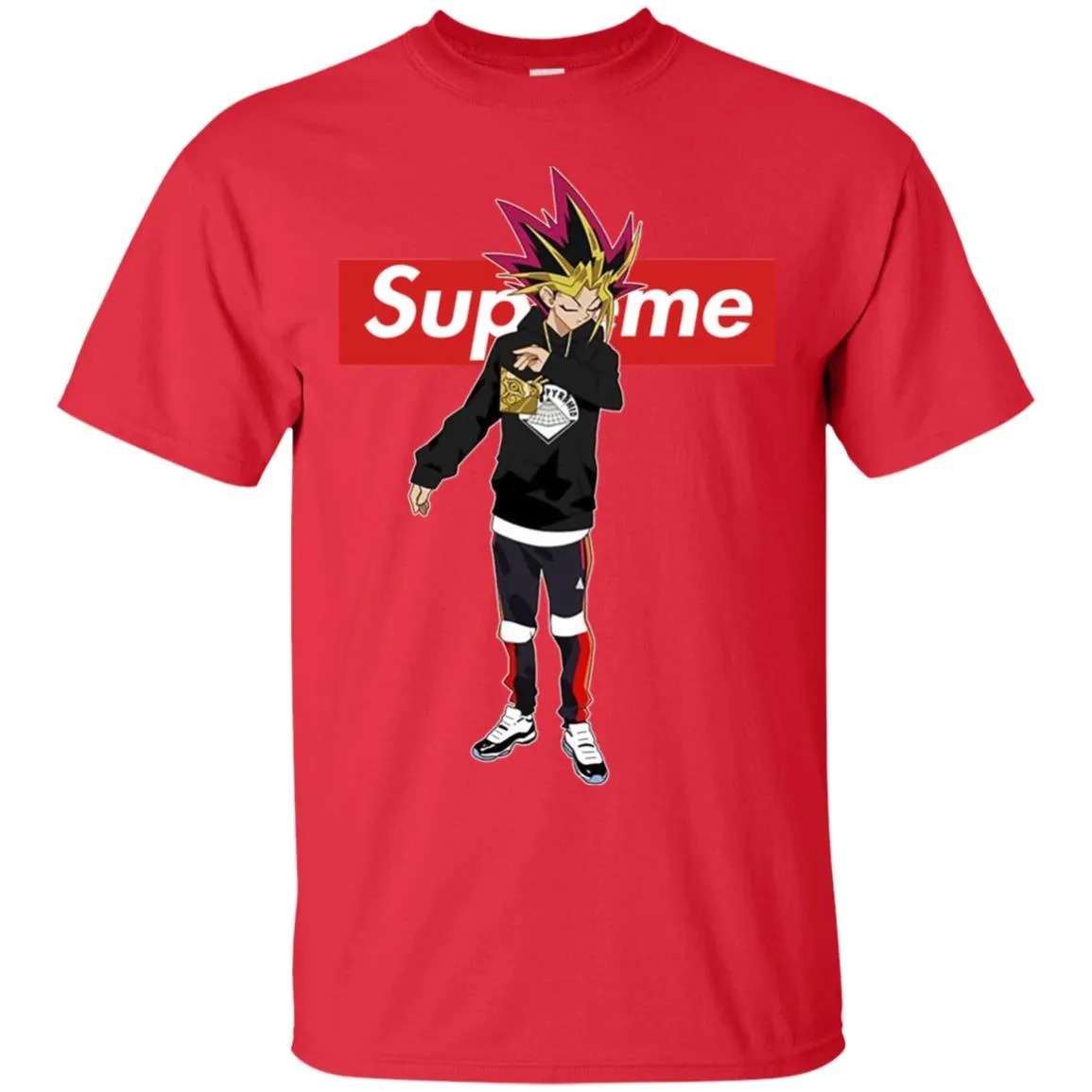 Supreme Yugi Mutou Game Yugioh T-shirt Men Cotton T-Shirt