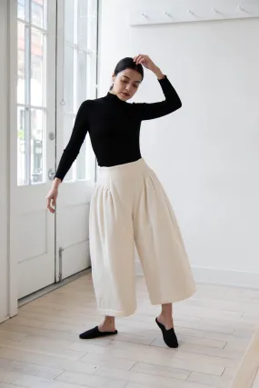 Tenne Handcrafted Modern | Wool Culottes in Ivory