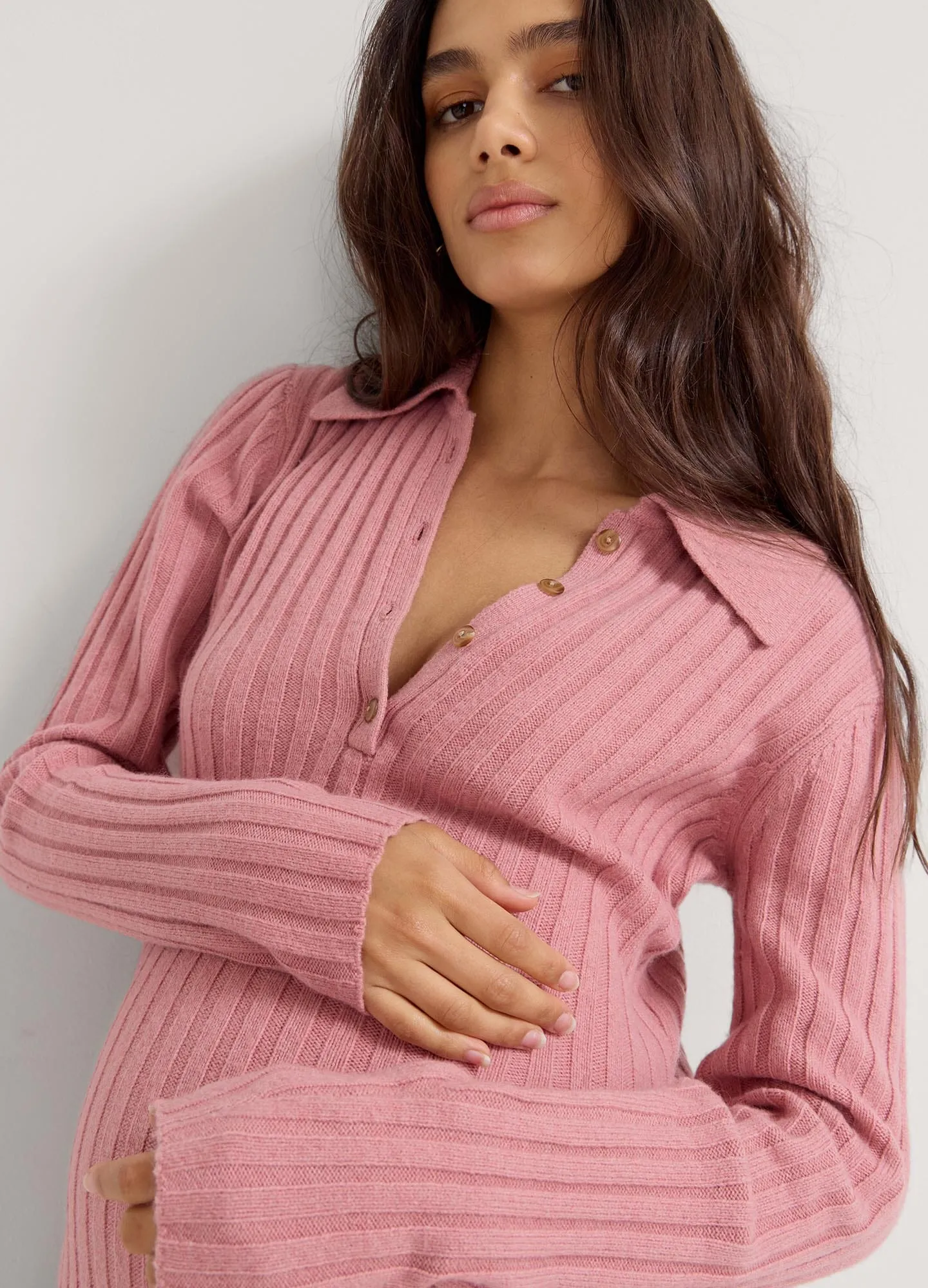 The Addie Polo Sweater Dress